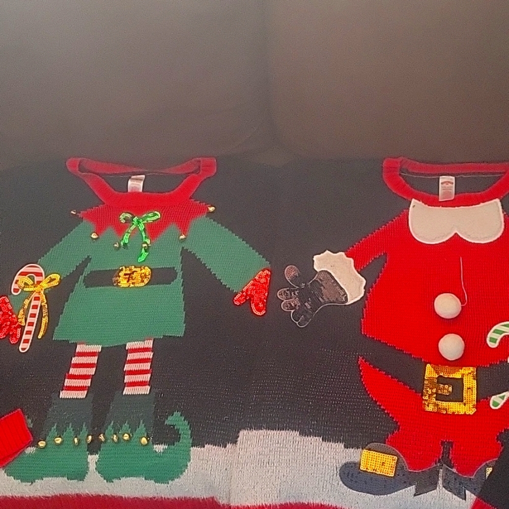Fun 2 person ugly Christmas sweater NWT